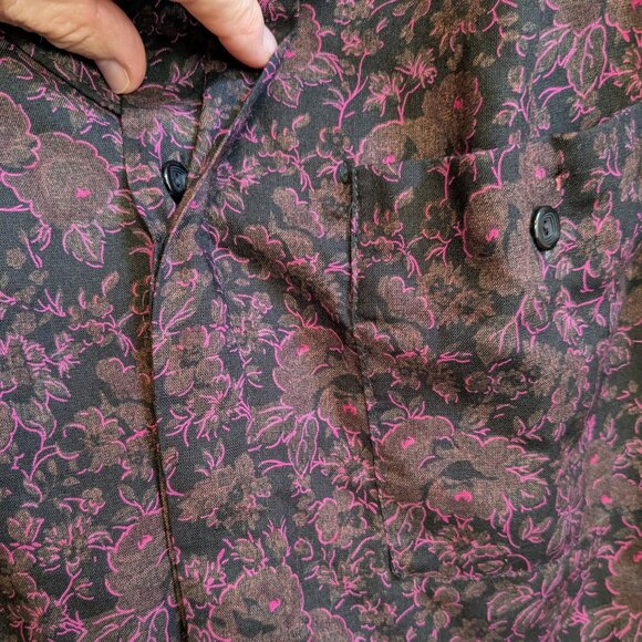 Hand Crafted Purple Floral Midi Skirt and Blouse Set - Picture 8 of 12